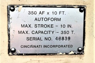 1990 CINCINNATI 350AFX10 Brakes, Press | Midwest Tool, Inc. (12)